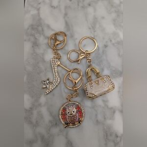 Three NWOT Unbranded Bag Charms